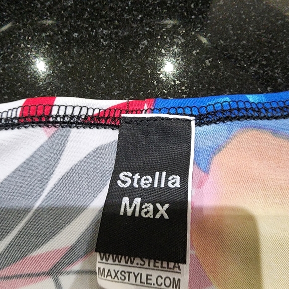 Abstract Floral Pattern Dress - Picture 5 of 6